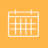 Calendar Icon Yellow Calendar Icon Yellow